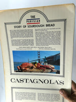 1980's Vintage Menu CASTAGNOLA'S Restaurant Fisherman's Wharf San Francisco CA