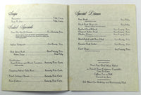 1975 Vintage Menu AUGUSTINE'S Haute Cuisine Restaurant Belleville Illinois