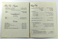 1975 Vintage Menu AUGUSTINE'S Haute Cuisine Restaurant Belleville Illinois