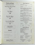 1965 Vtg Menu & Wine List Jack & Eddy's THE HIWAY HOUSE Restaurant Loveland CO
