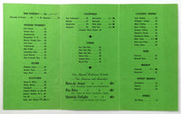 1940's Vintage Menu RIO RITA CAFE Mexican American Restaurant Denver Colorado
