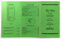 1940's Vintage Menu RIO RITA CAFE Mexican American Restaurant Denver Colorado