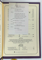 1970's Original Vintage Menu NEW WORLD INNS - MADEIRA ROOM Restaurant