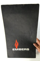 1960's Original Vintage HUGE Dinner Menu EMBERS Restaurant Washington DC