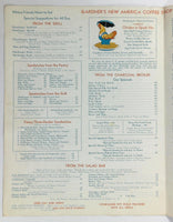1941 Vintage Menu GARDNER'S NEW AMERICA Coffee Shop & Fountain Salt Lake City UT