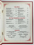1970's Original Vintage DINNER Menu PINK PONY Restaurant Rockford Illinois