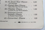 1967 Original Breakfast Brunch Menu Scandia Restaurant Sunset Blvd. Hollywood Ca
