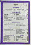 1991 Vintage Menu Bloomingdale's South Coast Plaza FORTY CARROTS Costa Mesa CA