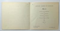 1967 Menu PASA POGA Restaurant Night Club Madrid Spain Academy Of Clinicians