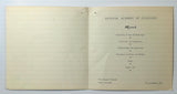 1967 Menu PASA POGA Restaurant Night Club Madrid Spain Academy Of Clinicians