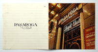 1967 Menu PASA POGA Restaurant Night Club Madrid Spain Academy Of Clinicians