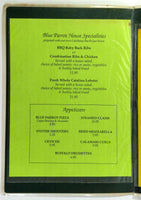 1980's Vintage Menu BLUE PARROT Restaurant Santa Catalina Island California
