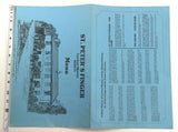 Vtg. Dinner Menu ST. PETER'S FINGER Restaurant Lytchett Minster Dorset England