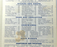 1943 Original Vintage Menu SEA CAVE SEA FOODS Restaurant Oakland California WWII
