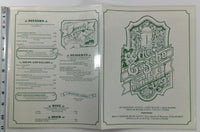 1970's Vintage Menu THE GAZEBO CAFE & BAKERY Restaurant Long Beach Santa Ana CA