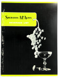 1959 Vintage Beverage Drink Menu SHERATON MCALPIN Restaurant New York