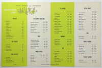 1959 Vintage Beverage Drink Menu SHERATON MCALPIN Restaurant New York