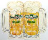 1985 Original Die-Cut Beer Mug DRINKS Menu CARLOS MURPHY'S Irish Mexican Cafe