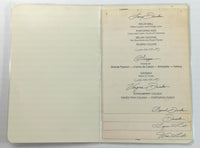 1977 Dessert & Wine List Menu RISTORANTE VILLA PORTOFINO Avalon Catalina CA