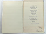 1977 Dessert & Wine List Menu RISTORANTE VILLA PORTOFINO Avalon Catalina CA