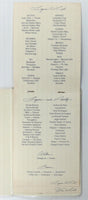 1977 Dessert & Wine List Menu RISTORANTE VILLA PORTOFINO Avalon Catalina CA