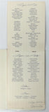 1977 Dessert & Wine List Menu RISTORANTE VILLA PORTOFINO Avalon Catalina CA