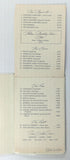 1977 Dessert & Wine List Menu RISTORANTE VILLA PORTOFINO Avalon Catalina CA