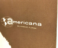1970 Original Menu Argentine GAUCHO STEAK HOUSE Americana Hotel Bal Harbour FL