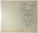 1955 Original Vintage Menu Lunch & Dinner Lot ARIZONA BILTMORE Hotel Phoenix