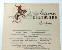 1955 Original Vintage Menu Lunch & Dinner Lot ARIZONA BILTMORE Hotel Phoenix