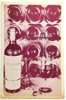 1960's Vintage Menu THE BORDEAUX ROOM Restaurant Wine Cover Location Unknown