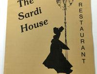 1984 Original Vintage Menu THE SARDI HOUSE Restaurant Marietta Pennsylvania