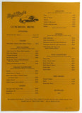 1976 Original Vintage Luncheon Menu BENTLEY'S Restaurant Pennsylvania