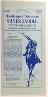1970's Original Silver Saddle Menu TINTON FALLS HILTON Inn NJ Monmouth Park