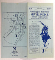 1970's Original Silver Saddle Menu TINTON FALLS HILTON Inn NJ Monmouth Park