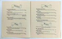 1980's The Vicar's Table Restaurant Original Vintage Menu Wichita Falls Texas