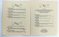 1980's The Vicar's Table Restaurant Original Vintage Menu Wichita Falls Texas