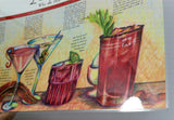 Cheddar's Casual Cafe Restaurant Cocktails Beer Wine Laminated Place Mat Texas