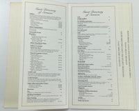 1990's DALLAS HILTON INN Texas Original Room Service Directory & Menu