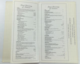 1990's DALLAS HILTON INN Texas Original Room Service Directory & Menu