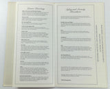 1990's DALLAS HILTON INN Texas Original Room Service Directory & Menu