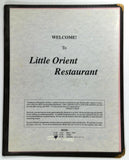 1990's LITTLE ORIENT Chinese Restaurant Layton Utah Original Vintage Menu