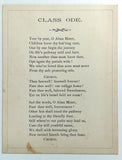 Rare 1885 CLASS DAY Swarthmore College Program Dedication Class Tree Stone Spade