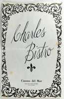 1960's CHARLES BISTRO Restaurant Corona Del Mar California Original Menu