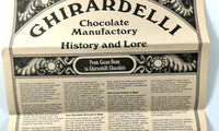 1980s Vintage Menu GHIRARDELLI CHOCOLATE MANUFACTORY Candy Soda San Francisco CA
