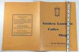 1940's GOLDEN LANTERN COFFEE SHOP 94 So. Broadway Original Mystery Menu