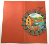 1982 HUNGRY TIGER Restaurant Original Vintage Laminated Menu Steak & Seafood