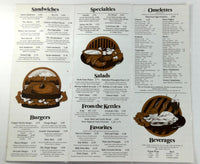 1980's COPPER KETTLE Restaurant Original Vintage Large Laminated Menu