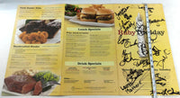 2008 Signed Large Menu RUBY TUESDAY Restaurant Bartow Florida