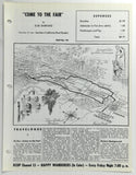 1960's Los Angeles COUNTY FAIR Pomona Travelogue Slim Barnard Ford Map